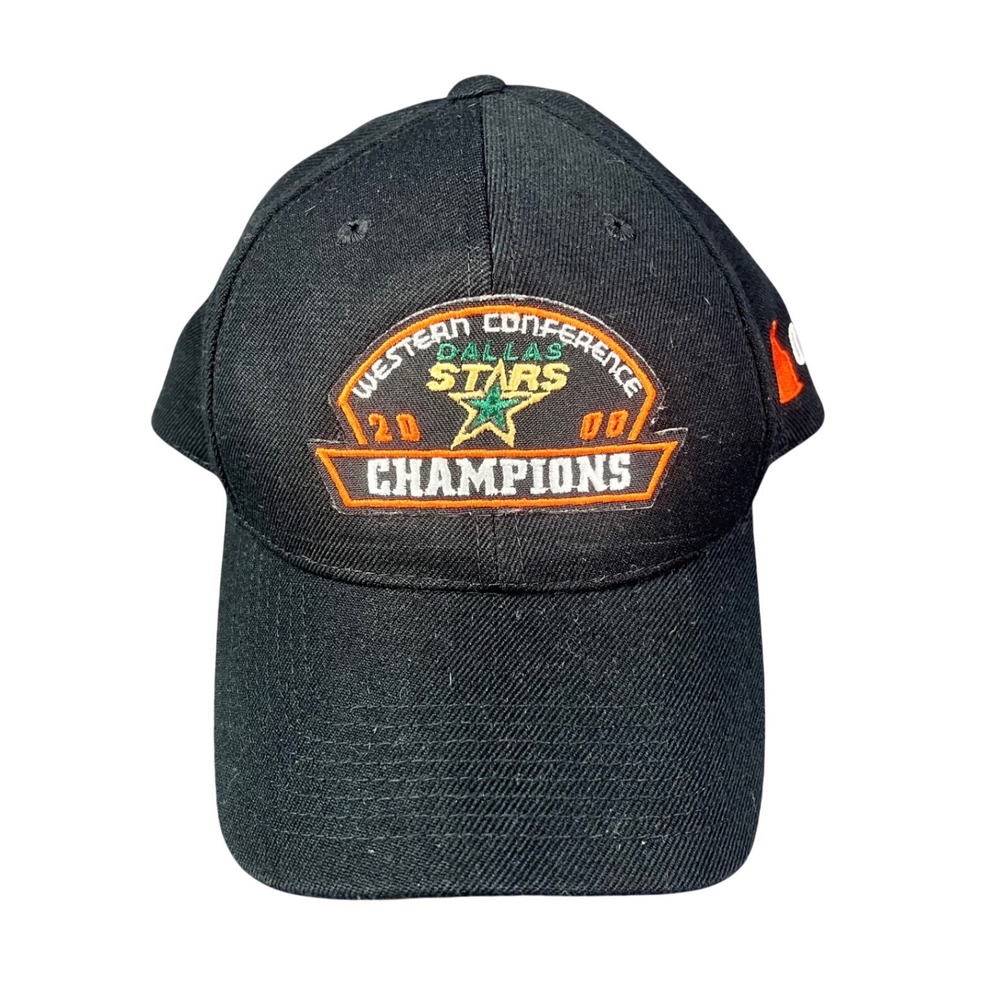 Dallas Stars 2000 Western Conference Champions Snapback Hat Black NHL Cap